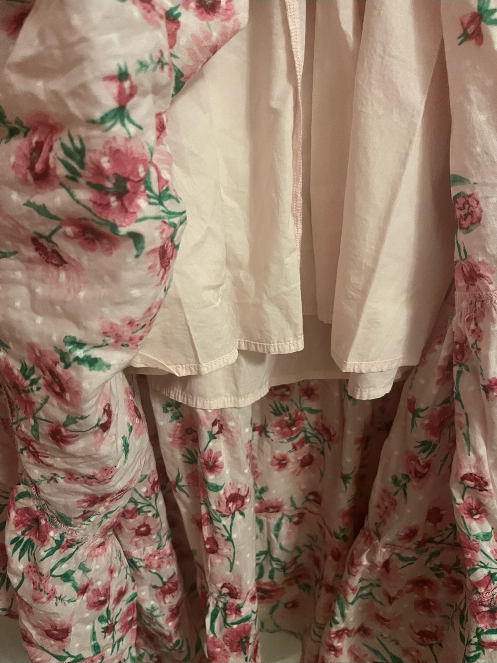 crown & ivy Blush Pink Floral Tiered Maxi Dress, Petite XL - Picture 4 of 7